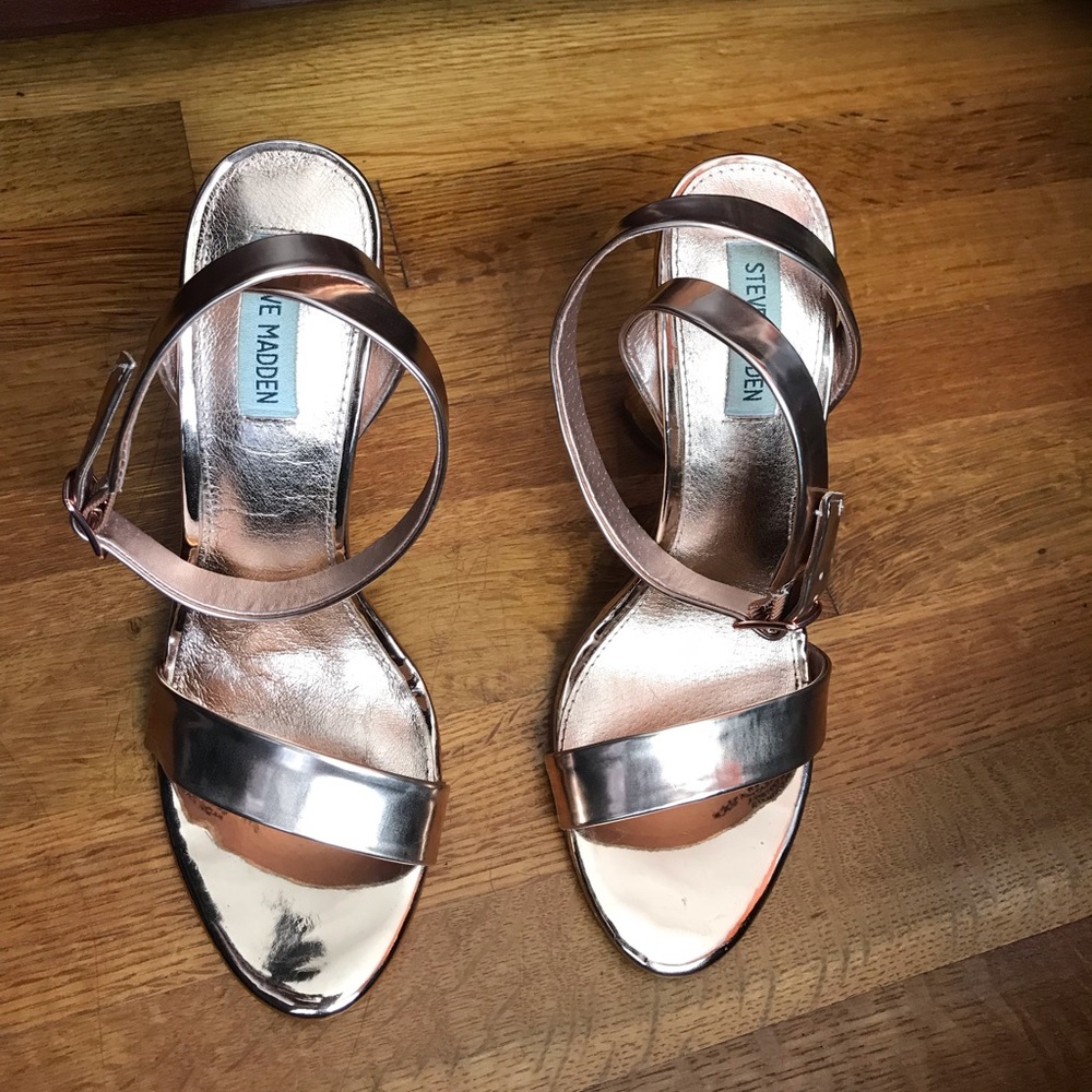 Steve Madden Treasure Metallic Dress Sandal